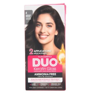 Duo Keratin Gloss 4 Medium Brown  1 Kit