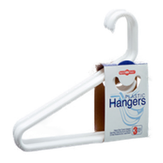 Hangers Heavy-Duty 3Pk 3 Asst Clr #150