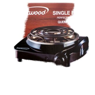Single Burner Black 1000Watt #Ts-306