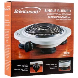 Single Burner White 1000Watt #Ts-321W