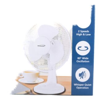 Hs Desk Fan 9" 32Watts 2-Speed #F-9Dw