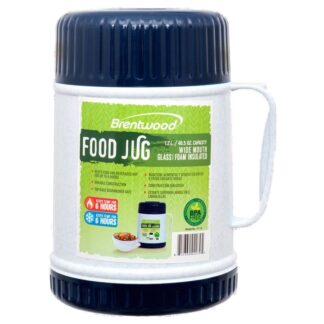 Food Thermo 1.2L Glass Vacuum/Foam Insulated #Ft-12