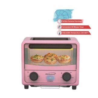 Brentwood 3L Mini Toaster Oven Pink