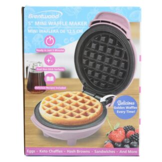 Brentwood Mini Waffle Maker Pink