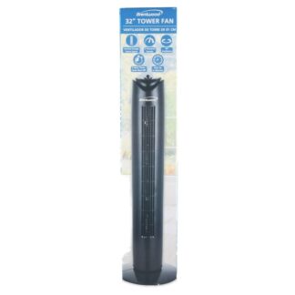 Hs Brentwood Oscillating Tower Fan Blk 32"
