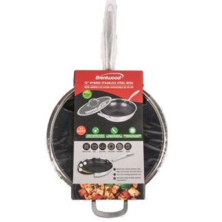 12" 4.2Qt Wok W/Glass Lid