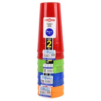 Plastic Tumbler 2 Pk 34 Oz #232