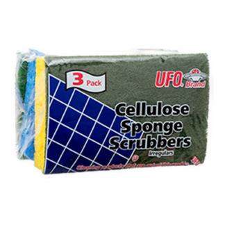 Ufo Cellulose Scrubber Sponge 3 Pc