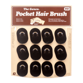 Pocket Hair Brush Black Color #22260/Large