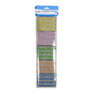 Nuvalu Scrubber Sponge 8.5 X 12Cm 5Pc/Set