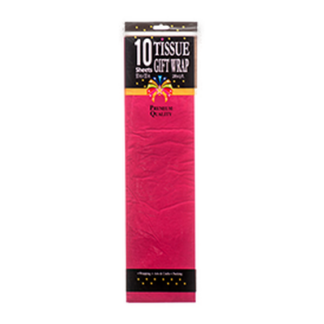 Tissue Wrap 10 Ct - Hot Pink