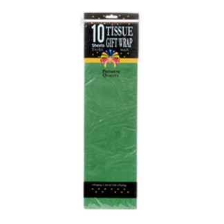 Tissue Wrap 10 Ct - Green