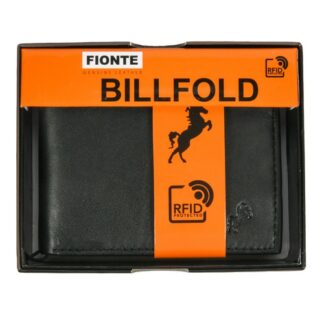 Fionte Men Wallet Black Bill Fold Rifd