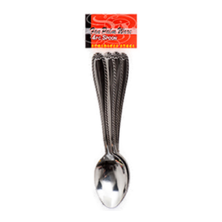 Spoon Stainless Steel 4Pc In Bag #A0009B