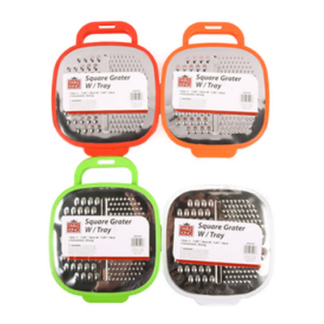 Table King Grater Square  W/Tray 130G & Asst Clrs