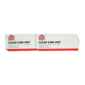 Table King Sink Mat Clear Sq 25X30Cm 140G