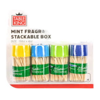 Table King Toothpick Mint Fragrance 150Ct X 4Pk