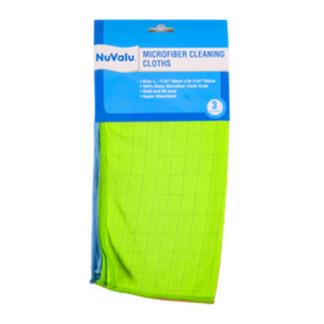 Nuvalu Microfiber Cloths 3Pcs 12" X 12"