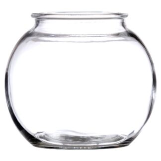 Glass Fish Bowl 5.5" Clear #Fb-913