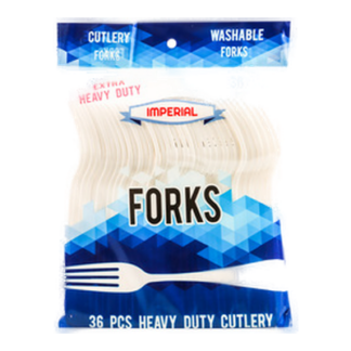 Plastic Fork 36Ct "Imperial" H/D #S4916