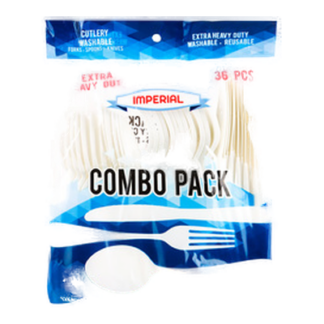 Plastic Cutlery Combo 36Ct "Imperial" H/D