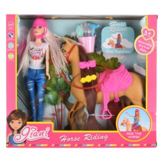 11.5" Doll W/Horse 2Assrt