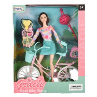 11.5" Doll W/ Bike & Accss