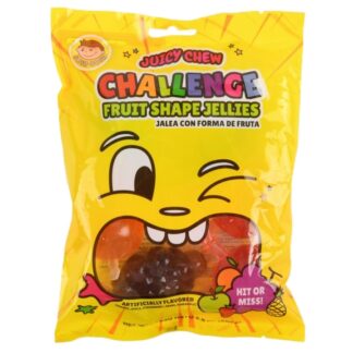 Juicy Chew Challenge Fruit Shaped Jellies 6Ct Bag