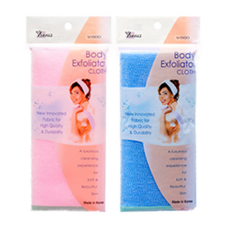 Venus Shower Exfoliating Skin Towel W/2 Asst Colors V-500