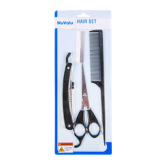 Nuvalu Hair Set 4Pc W/Blister