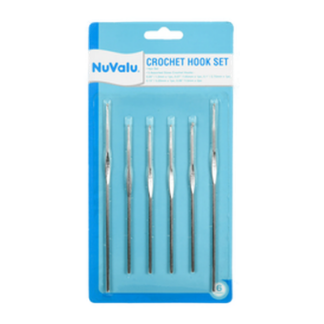 Nuvalu Needle Crochet 6Pc Mix W/Blister