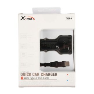 Car Charger W/Cable Type C Black