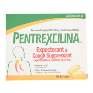 Pentrexcilina 20Ct Expectorant& Cough Soft Gel