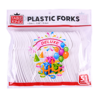 Table King Plastic Fork 51Ct