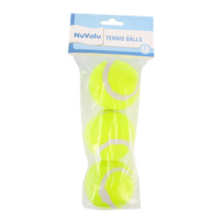 Nuvalu Tennis Ball 3Pc W/Poly Bag