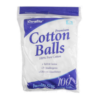 Coralite Cotton Ball 100 Ct 100%