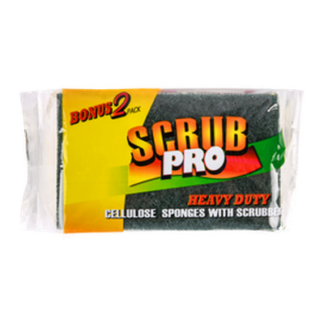 Scrubber Sponge 2Pc Scrub Pro #Cl-02