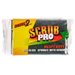 Scrubber Sponge 2Pc Scrub Pro #Cl-02