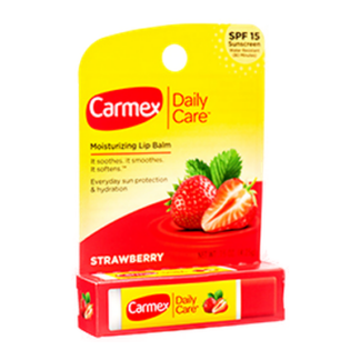 Carmex Stick Strawberry Spf15 Carded 0.15 Oz