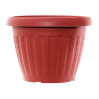 Nuvalu Planter Round 19.5" Plastic W/Tray
