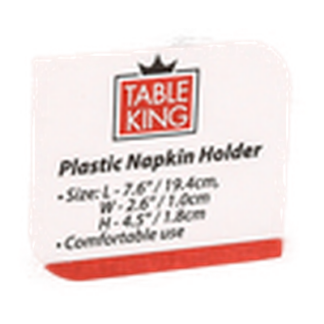 Table King Napkin Holder Plastic 5.7" X 2.6" X 4.5"