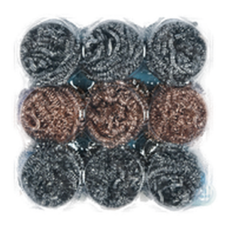 Nuvalu Scourer 9Pc W/3Pc Copper