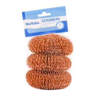 Nuvalu Scourers Copper Round 3Pc 34G
