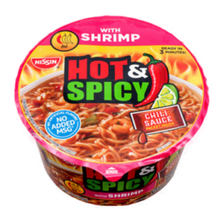Nissin Bowl  Hot & Spicy Shrimp 3.27 Oz