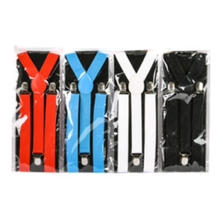 Nuvalu Suspender Men W/Asst Colors 1"X 40"