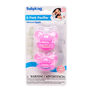Baby Pacifier Silicon  Asst 2 Pc