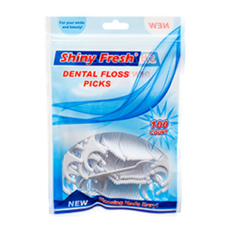 Dental Flossettes Assorted Colors 100 Ct