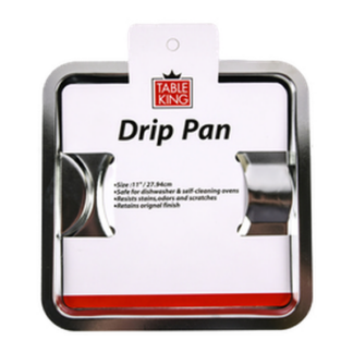 Table King Gas Burner Drip Pan Square Tin