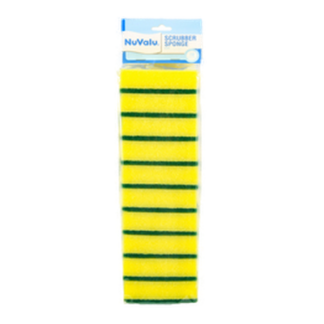 Nuvalu Scrubber Sponge 10Pc 95Mmx60Mmx30Mm
