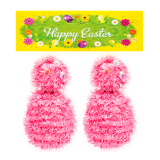 He Ornament Chick 2Pcs W/Asst Clrs